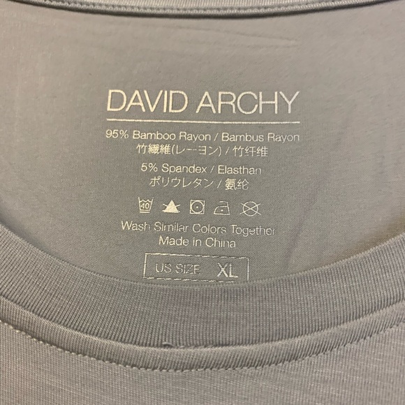 David Archy Undershirts 2 Pack - Picture 6 of 7
